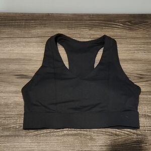 Fabletics Black V-Neck Sports Bra